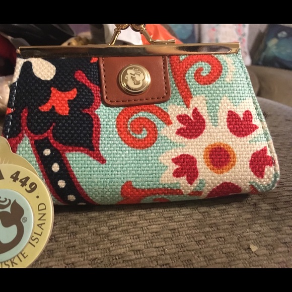 michael kors canvas pouch